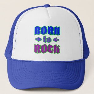 Gorra De Camionero Nacido en el rock, música rock