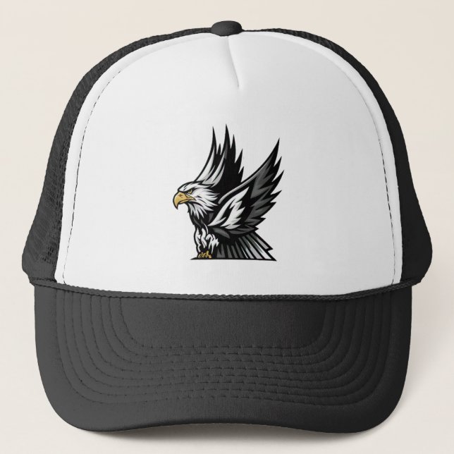 Gorra De Camionero Nacido en Fly Bold Eagle Trucker Hat (Anverso)