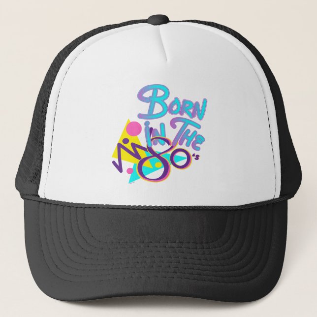 Gorra De Camionero Nacido en los 80's Guay Age Art (Anverso)
