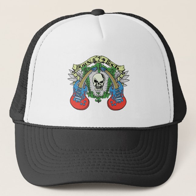 Gorra De Camionero Nacido en Rock (Anverso)