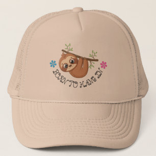 Gorra De Camionero Nacido para colgar Funny Hanging Sloth Template