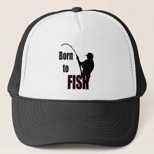 Gorra De Camionero Nacido para peces (Anverso)