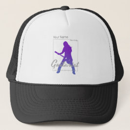 Gorra De Camionero Nacido para ser guitarrista de músicos y miembro d