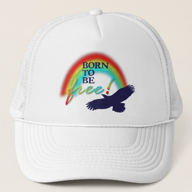 Gorra De Camionero Nacido para ser libre (Anverso)