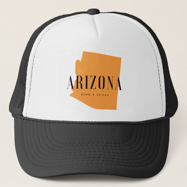 Gorra De Camionero Nacido y criado en Arizona (Anverso)