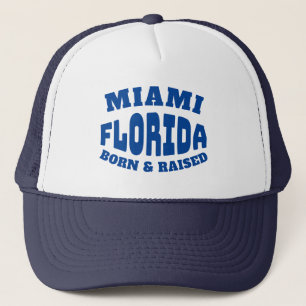 Gorra De Camionero Nacido y criado en Miami Florida