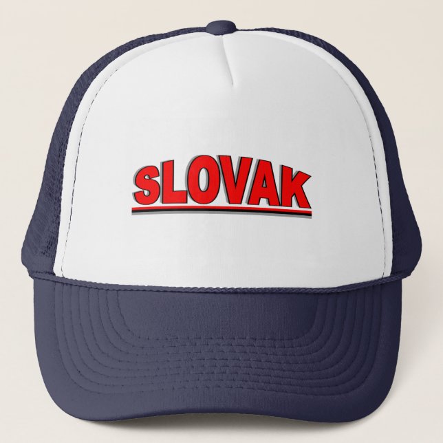 Gorra De Camionero Nacionalidades - "eslovaco " (Anverso)