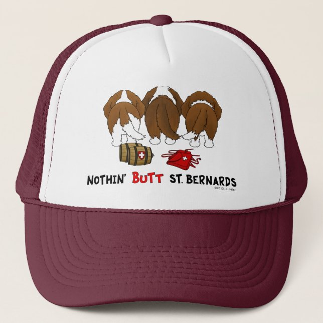 Gorra De Camionero Nada empalma al santo Bernards (Anverso)