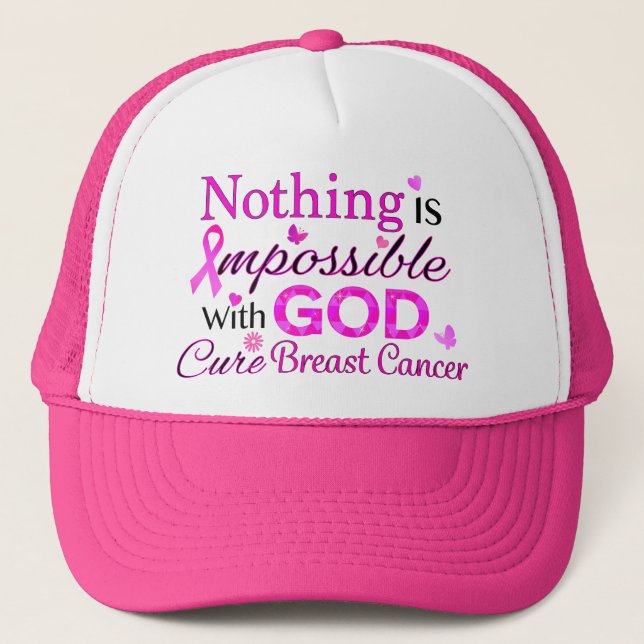 Gorra De Camionero Nada es imposible con DIOS (Anverso)