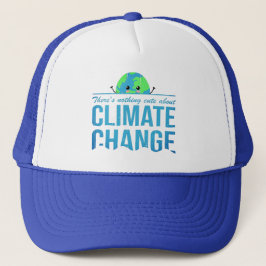 Gorra De Camionero Nada lindo sobre el cambio climático: ahogamiento 