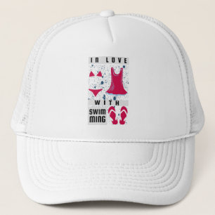 Gorra De Camionero Nadadora Femenina - Enamorada De Nadar