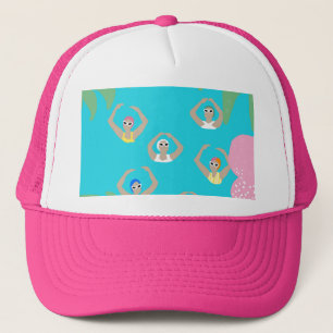 Gorra De Camionero Nadadores artísticos Ilustracion artístico de na