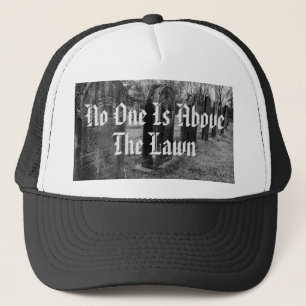 Gorra De Camionero Nadie Está Sobre El Césped
