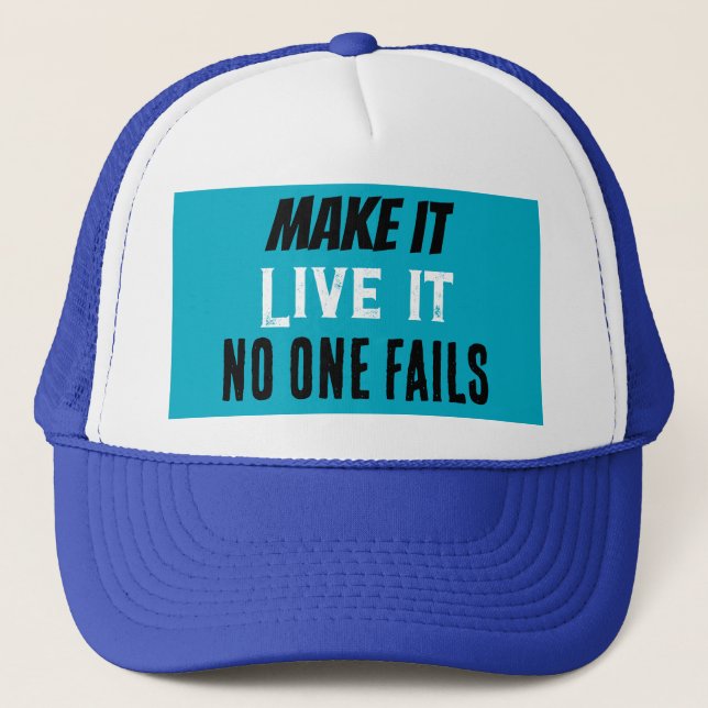 Gorra De Camionero nadie fracasa (Anverso)