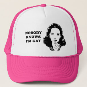 Gorra De Camionero NADIE SABE que soy GAY