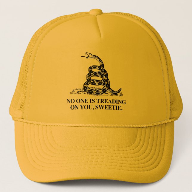 Gorra De Camionero Nadie te pisa, cariño. (Anverso)