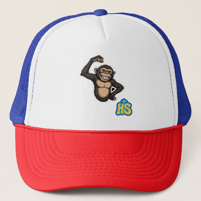 Gorra De Camionero Naija Hustle Monkey Hat | Honest Sinner Motivation (Anverso)