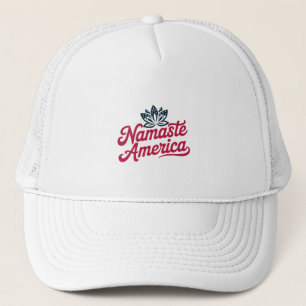 Gorra De Camionero Namaste America Yoga Patriótico