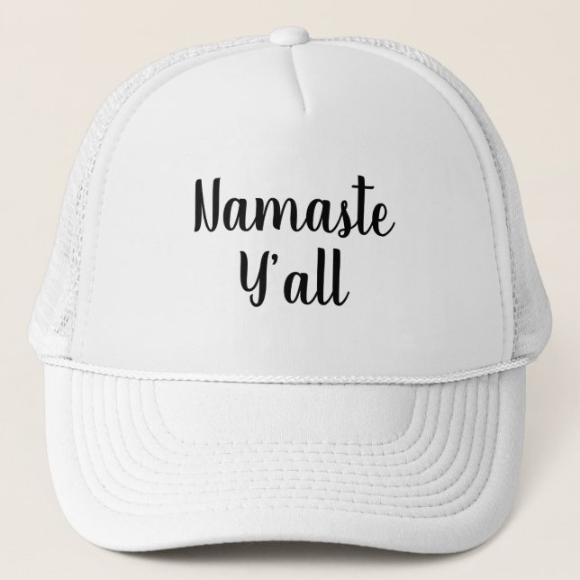 Gorra De Camionero Namaste Y’all Yoga Typography (Anverso)