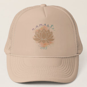Gorra De Camionero Namaste y Lotus Design