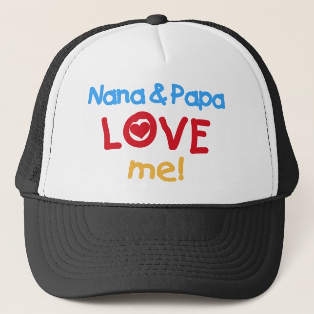 Gorra De Camionero Nana y la papá me aman (Anverso)