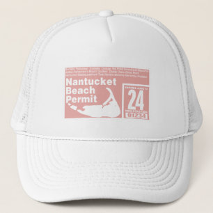 Gorra De Camionero Nantucket Beach Permit 2024 salmón