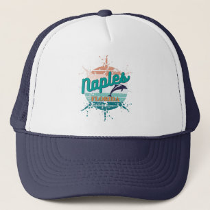 Gorra De Camionero Nápoles Florida Vintage Retro Explosión del atarde