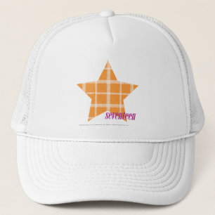 Gorra De Camionero Naranja 2 de la tela escocesa
