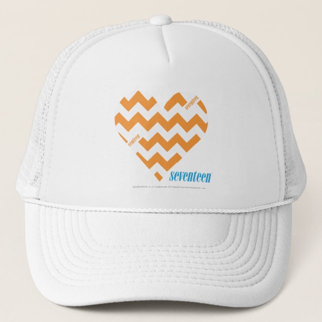 Gorra De Camionero Naranja 2 del zigzag (Anverso)