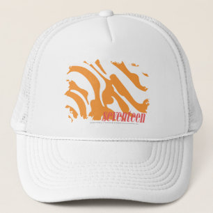Gorra De Camionero Naranja 4 de la cebra