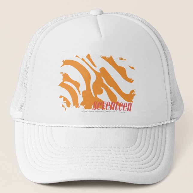 Gorra De Camionero Naranja 4 de la cebra (Anverso)