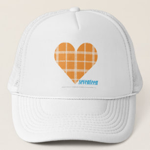 Gorra De Camionero Naranja 4 de la tela escocesa