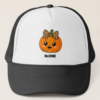 Gorra De Camionero Naranja Adorable Pequeña Calabaza Halloween Person