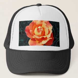 Gorra De Camionero Naranja brillante rosa
