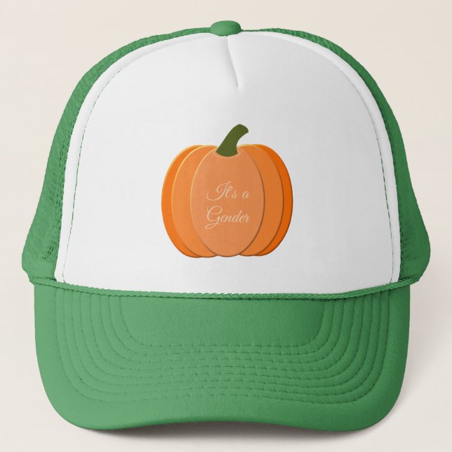 Gorra De Camionero Naranja Cuto Sexo Personalizado Neutral de calabaz (Anverso)