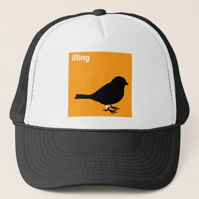 Gorra De Camionero Naranja de anillo (Anverso)