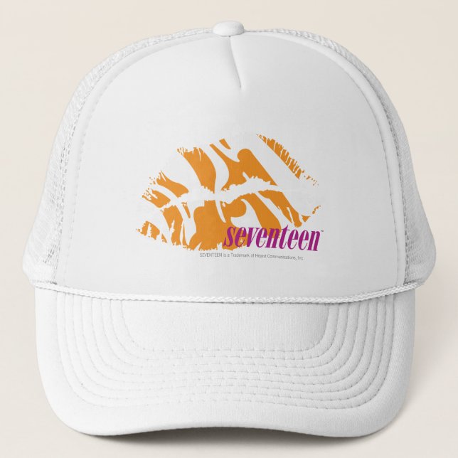 Gorra De Camionero Naranja de cebra (Anverso)