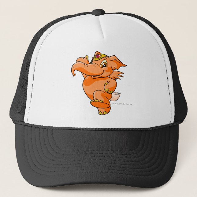 Gorra De Camionero Naranja de Elephante (Anverso)
