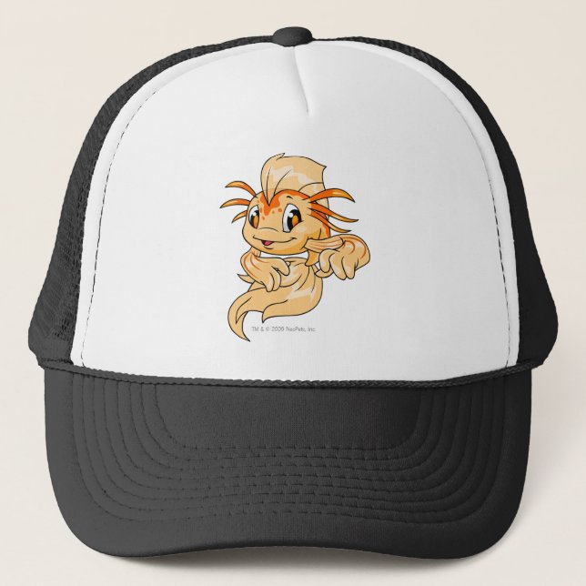 Gorra De Camionero Naranja de Koi (Anverso)