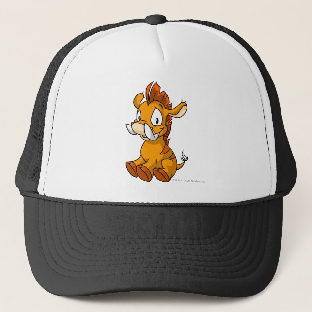 Gorra De Camionero Naranja de Moehog (Anverso)