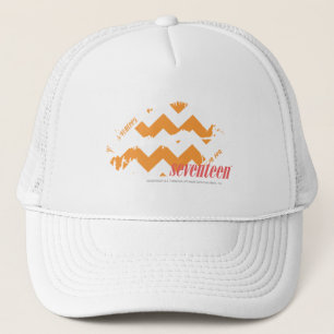Gorra De Camionero Naranja del zigzag