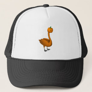 Gorra De Camionero Naranja dulce Halloween Swan