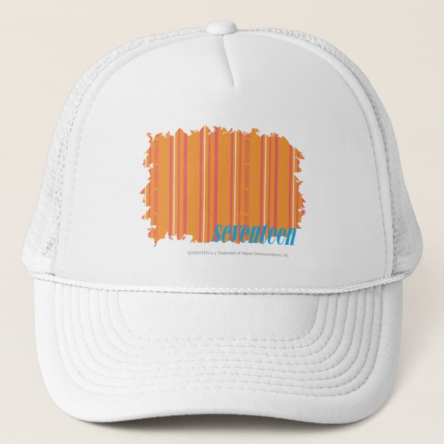 Gorra De Camionero Naranja fino 2 de las rayas (Anverso)