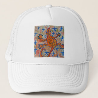 Gorra De Camionero Naranja Gecko
