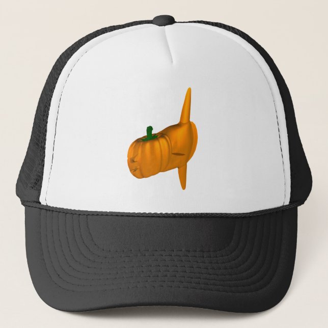 Gorra De Camionero Naranja Ocean Sunfish (Anverso)