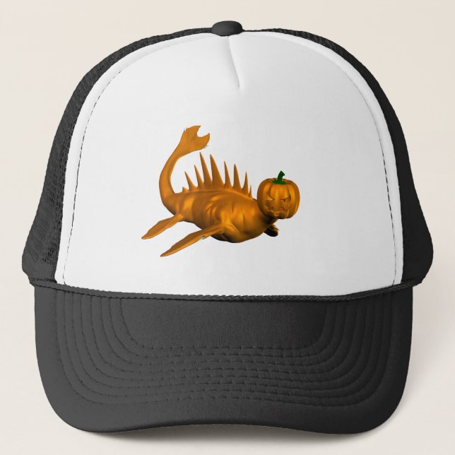 Gorra De Camionero Naranja Seadragon (Anverso)