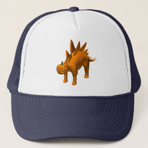 Gorra De Camionero Naranja Stegosaurus halloweenis