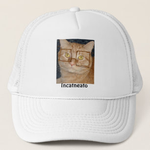 Gorra De Camionero Naranja Tabby Cat/Incognito