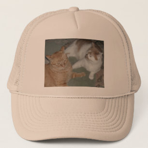 Gorra De Camionero Naranja Tabby Cats