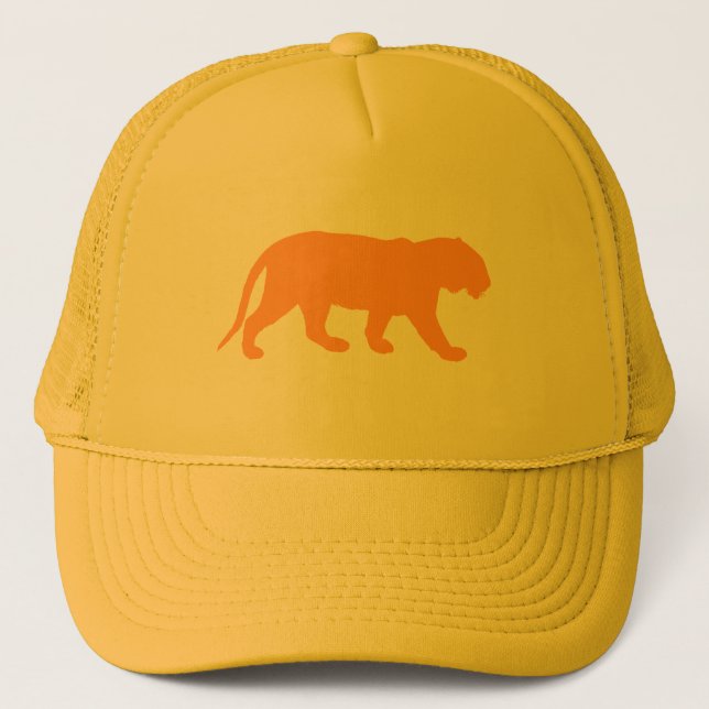 Gorra De Camionero Naranja Tiger (Anverso)